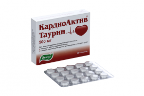 КардиоАктив Таурин 500 мг, 60 шт, таблетки – купить по цене 452 руб. в ...
