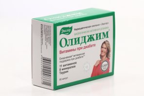Олиджим витамины при диабете, 0,4 г, 60 шт, капсулы – купить по цене ...