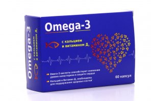 Омега-3 с кальцием и витамином Д3, 700 мг, 60 шт, капсулы – купить по ...