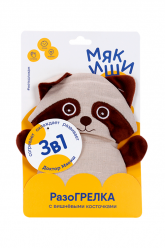 Развивающая мягкая игрушка с вишнёвыми косточками «Доктор Мякиш-Енот ...