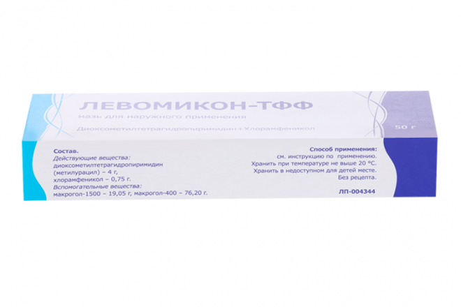 Левомикон-ТФФ, 50 г, мазь для наружного применения – купить по цене 181 ...