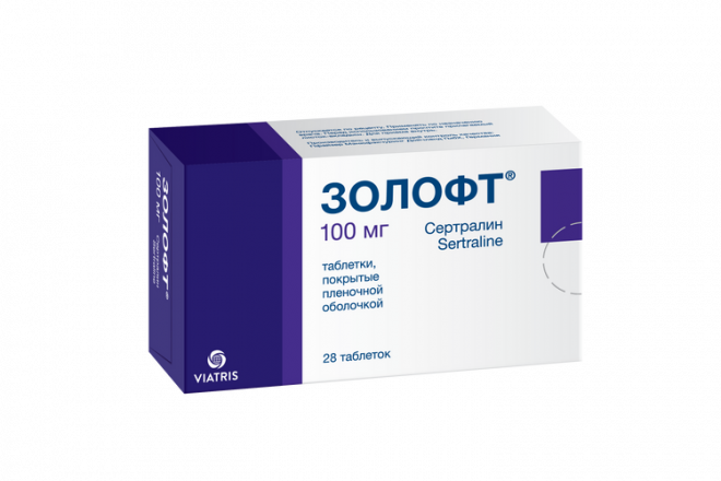 Золофт 100 мг, 28 шт, таблетки покрытые пленочной оболочкой – купить по ...