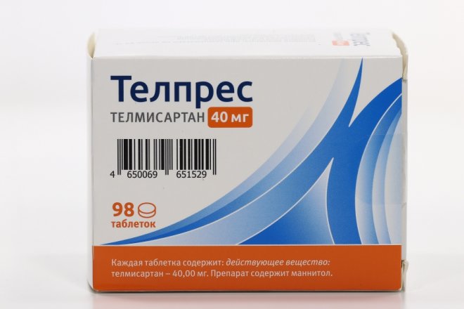Телпрес 40 мг, 98 шт, таблетки – купить по цене 768 руб. в интернет ...
