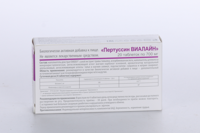Пертуссин-Виалайн, 20 Шт, Таблетки Для Рассасывания – Купить По.