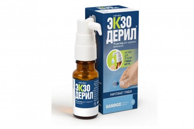 Экзодерил 1%, 10 мл, раствор для наружного применения – купить по цене ...