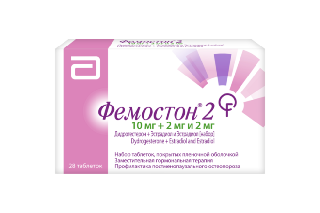 Фемостон 2 мг/2 мг+10 мг, 28 шт, таблетки покрытые оболочкой двух видов ...