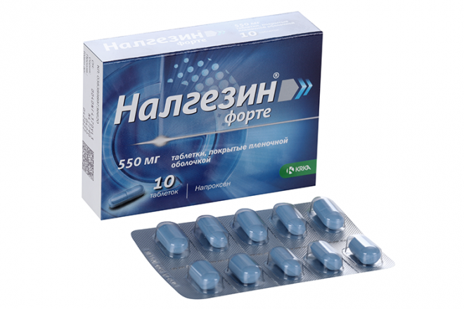 Налгезин форте 550 мг, 10 шт, таблетки покрытые пленочной оболочкой ...