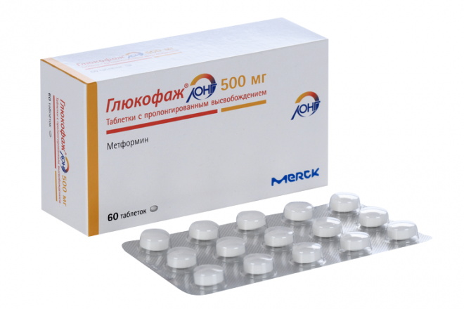 Глюкофаж Лонг 500 мг, 60 шт, таблетки пролонгированного действия ...