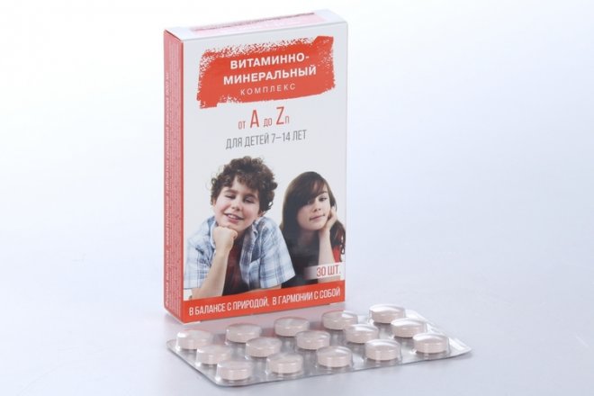 Витаминно-Минеральный компл от А до Цинка д/школьн/детей 7-14 лет, 30 ...