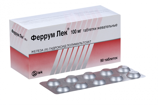 Феррум Лек 100 мг, 90 шт, таблетки жевательные – купить по цене 726 руб ...