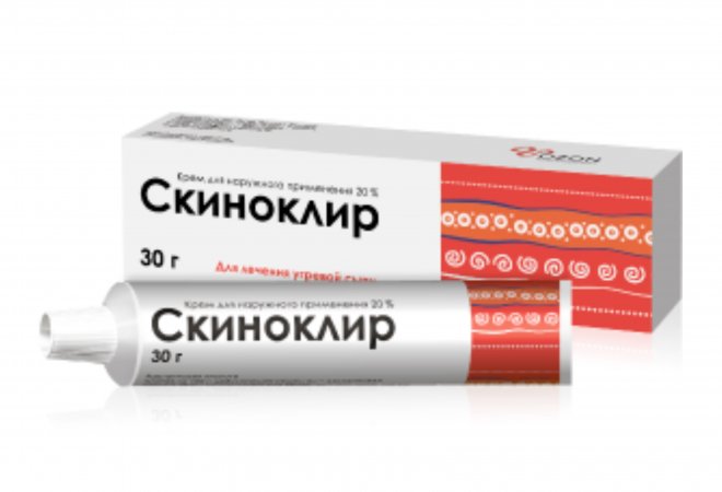 Скиноклир 20%, 30 г, крем для наружного применения – купить по цене 790 ...