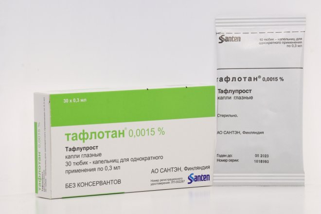 Тафлотан Глазные Капли Цена