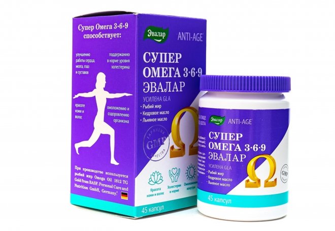 Супер Омега 3-6-9 Эвалар, 1,2 г, 45 шт, капсулы – купить по цене 880 ...