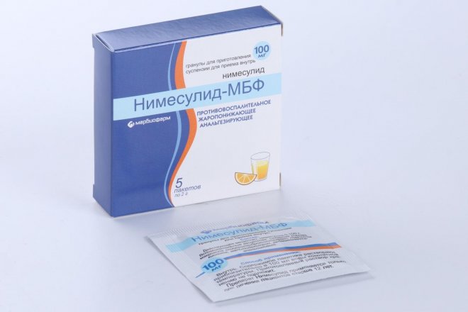 Нимесулид-МБФ 100 мг, 2 г, 5 шт, гранулы для приготовления суспензии ...