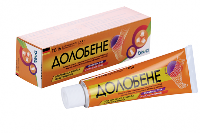 Долобене, 45 г, гель – купить по цене 622 руб. в интернет-магазине ...
