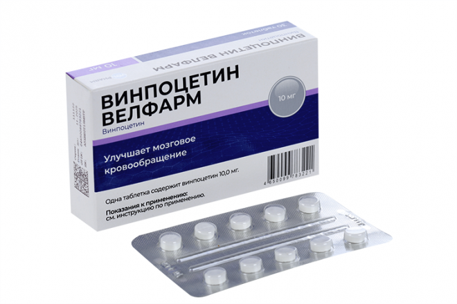 Винпоцетин Велфарм 10 мг, 30 шт, таблетки – купить по цене 179 руб. в ...