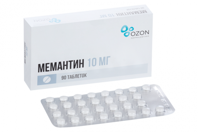Мемантин 10 мг, 90 шт, таблетки покрытые пленочной оболочкой – купить ...