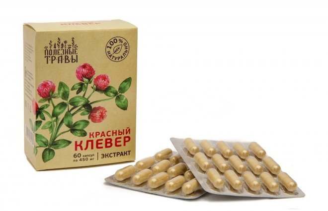 Красный клевер экстракт Полезные травы, 60 шт, капсулы – купить по цене ...