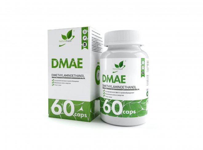 DMAE Диметиламиноэтанол, 650 мг, 60 шт, капсулы NaturalSupp – купить по ...