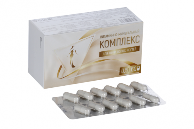 Витаминно-минеральный комплекс д/кожи волос и ногтей, 60 шт, капсулы ...