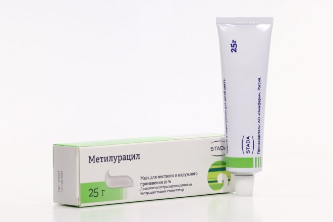 Метилурацил 10%, 25 г, мазь для местного и наружного применения ...