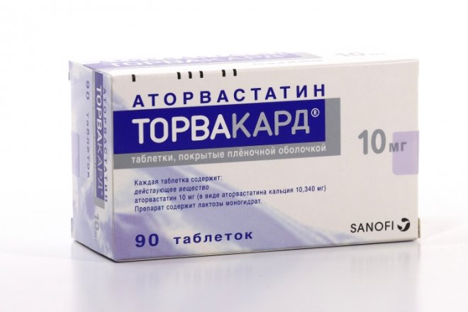 Торвакард 10 мг, 90 шт, таблетки покрытые пленочной оболочкой – купить ...