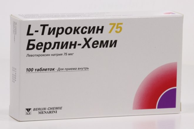 Л-Тироксин 75 Берлин-Хеми 75 мкг, 100 шт, таблетки – купить по цене 110 ...