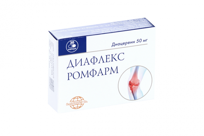 Диафлекс Ромфарм 50 мг, 30 шт, капсулы –  по цене 1220 руб. в .