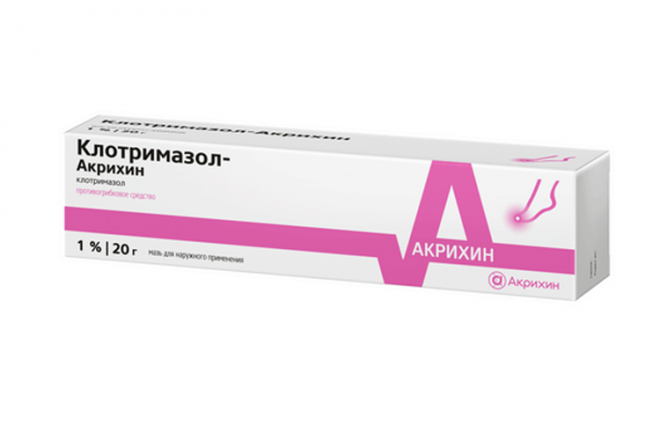 Клотримазол-Акрихин 1 %, 20 г, мазь для наружного применения – купить ...