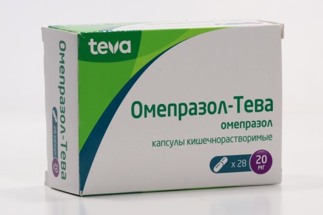 Омепразол-Тева 20 мг, 28 шт, капсулы кишечнорастворимые – купить по ...