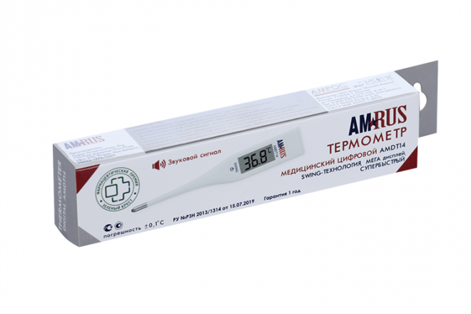 Термометр Амрус электронный AMDT-14 – купить по цене 350 руб. в ...