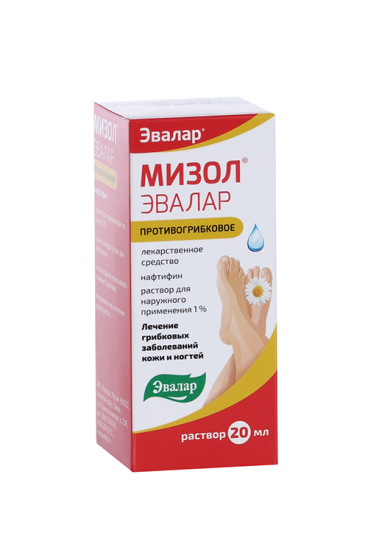 Мизол Эвалар 1%, 20 мл, раствор для наружного применения – купить по ...