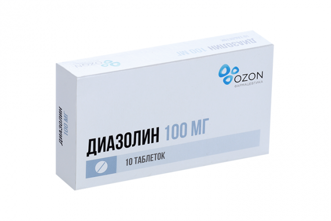 Диазолин 100 мг, 10 шт, таблетки – купить по цене 104 руб. в интернет ...