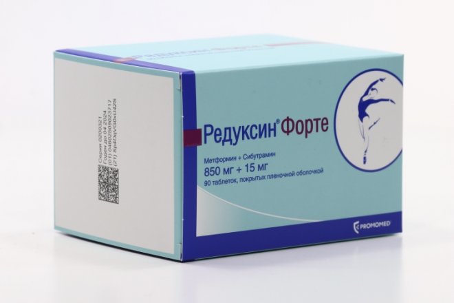 Редуксин Форте 850 мг+15 мг, 90 шт, таблетки покрытые пленочной ...