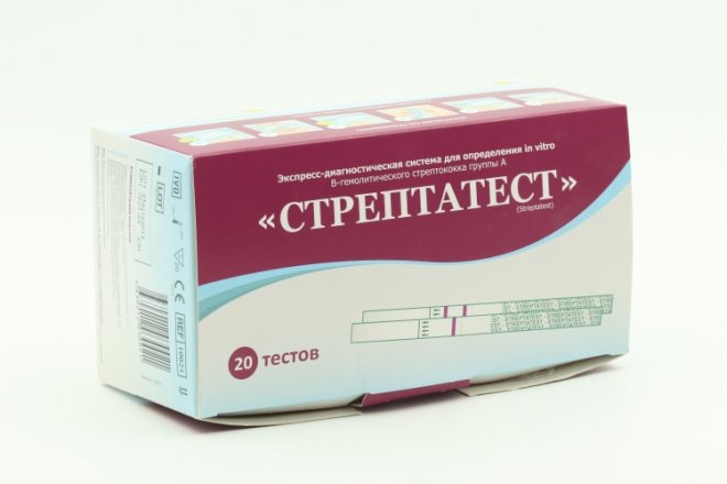 СтрептаТест тест д/определения стрептококка, 20 шт – купить по цене ...