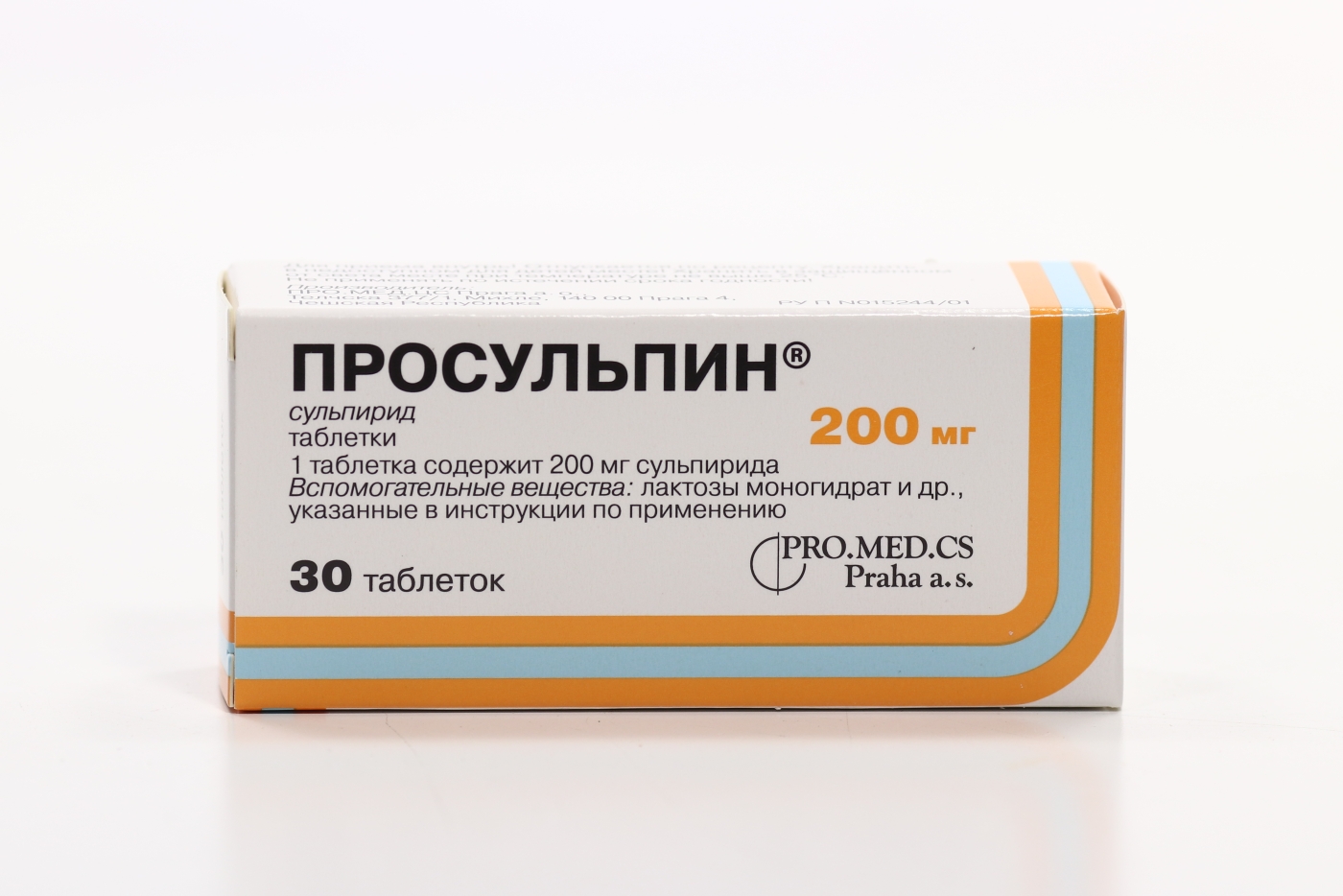 Просульпин 200 мг, 30 шт, таблетки – купить по цене 246 руб. в  интернет-магазине Аптеки Плюс в Москве