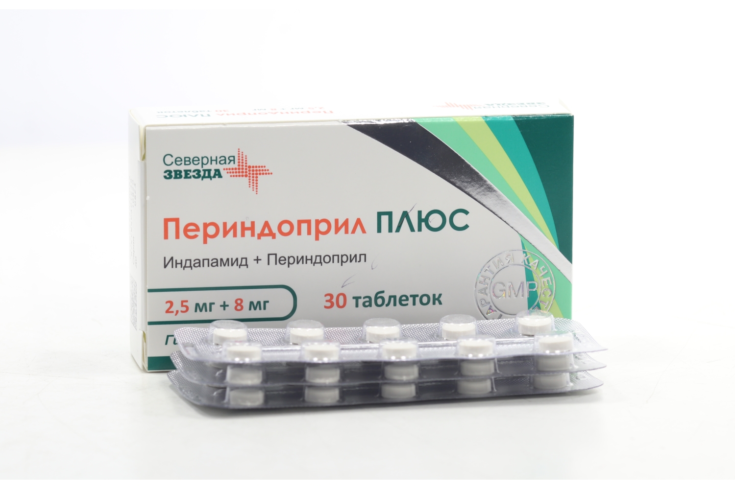 Периндоприл Плюс 2.5 мг+8 мг, 30 шт, таблетки – купить по цене 519 руб. в  интернет-магазине Аптеки Плюс в Тевризе