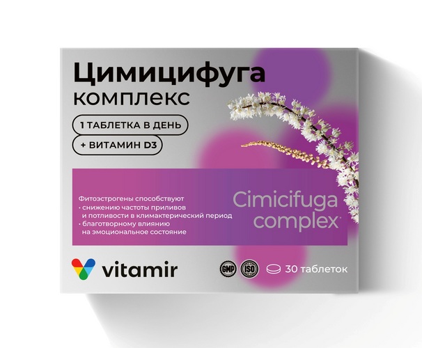 Цимицифуга с комплексом витаминов для женщин, 30 шт