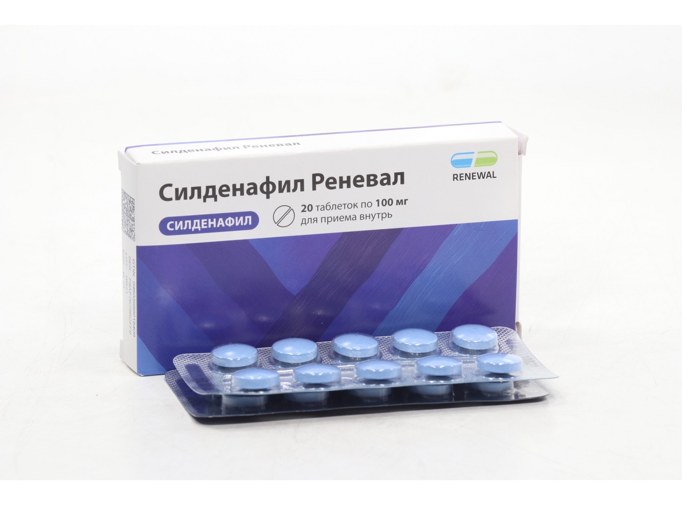 Силденафил Реневал 100 мг, 20 шт, таблетки покрытые пленочной оболочкой –  купить по цене 602 руб. в интернет-магазине Аптеки Плюс в Москве