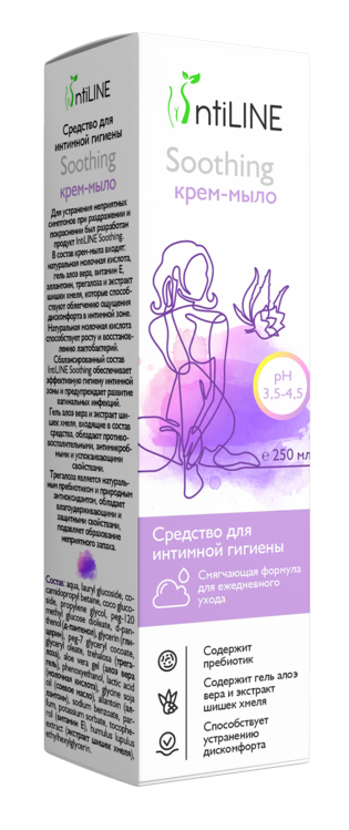 Крем-мыло ИнтиЛайн Сузин успокаивающ д/устранения симптомов раздраж/покраснения, 250 мл