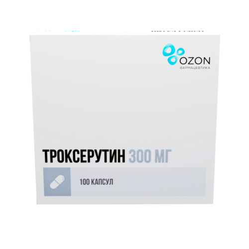 Троксерутин 300 мг, 100 шт, капсулы