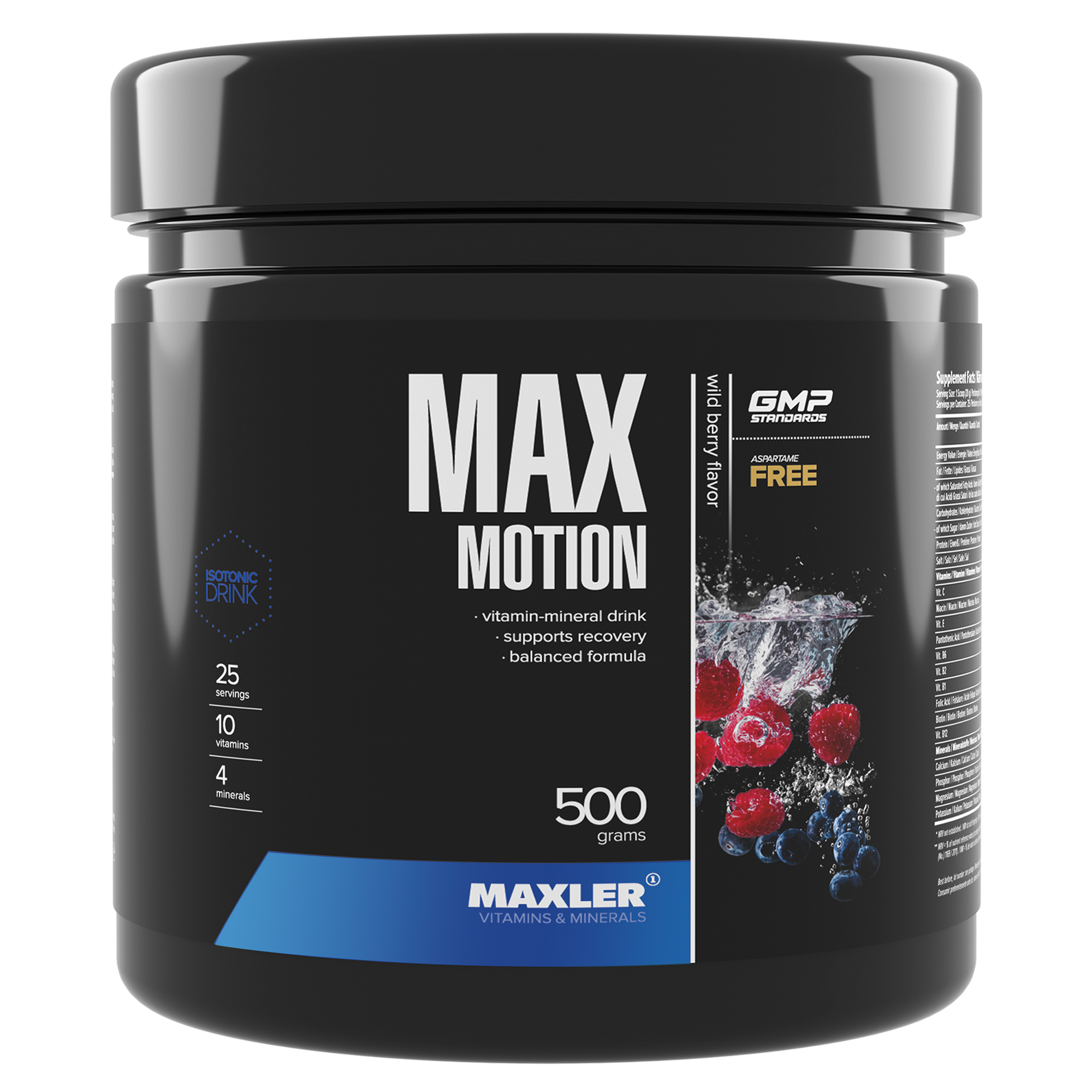 Изотоник Maxler Max Motion, 500 гр. - лесные ягоды