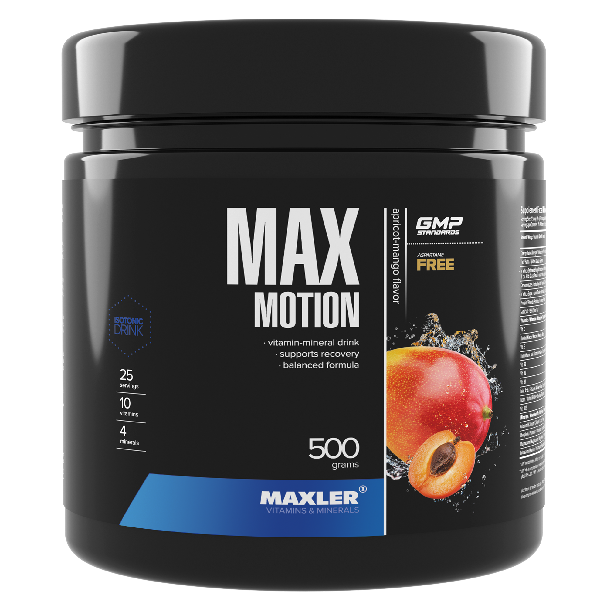 Изотоник Maxler Max Motion, 500 гр. - абрикос-манго