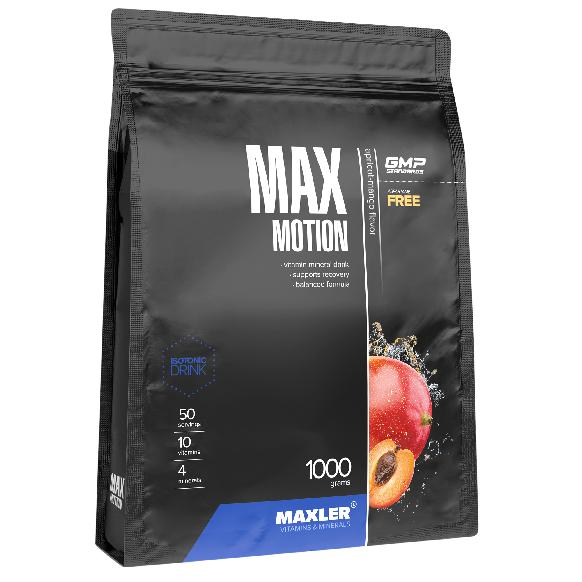 Изотоник Maxler Max Motion, 1000 гр. - абрикос-манго