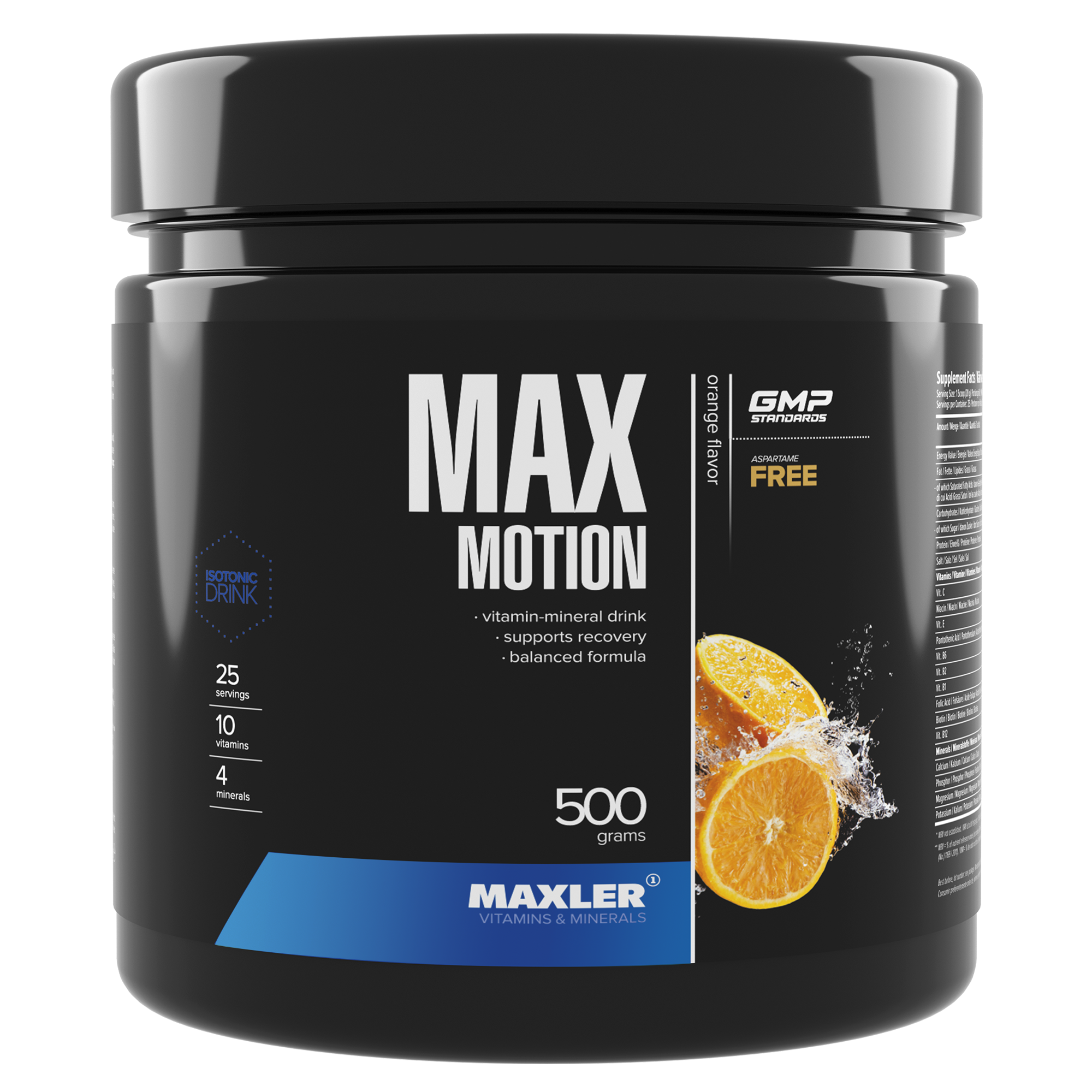 Изотоник Maxler Max Motion, 500 гр. - апельсин