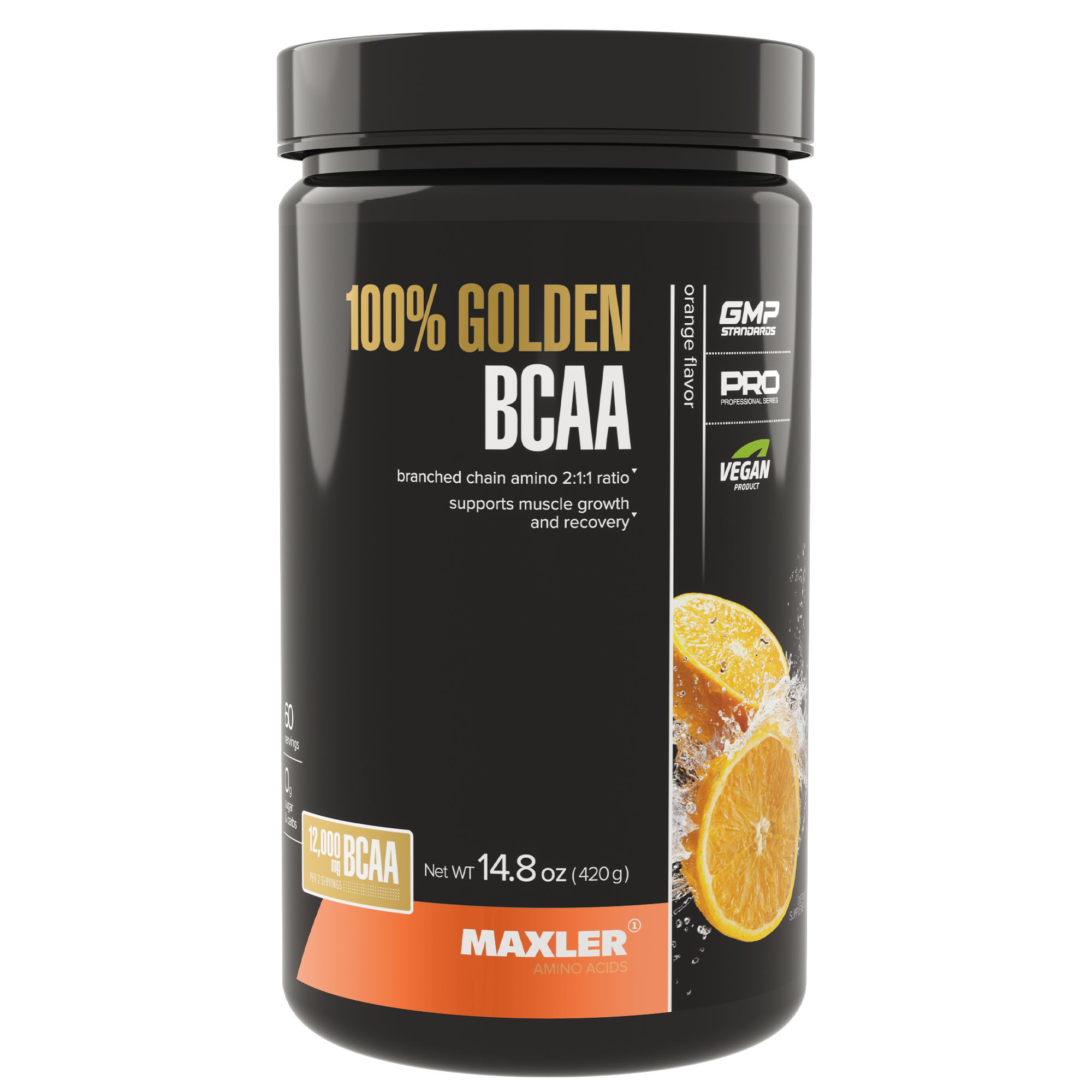 Аминокислоты BCAA (2:1:1) Maxler, 420 гр. - апельсин