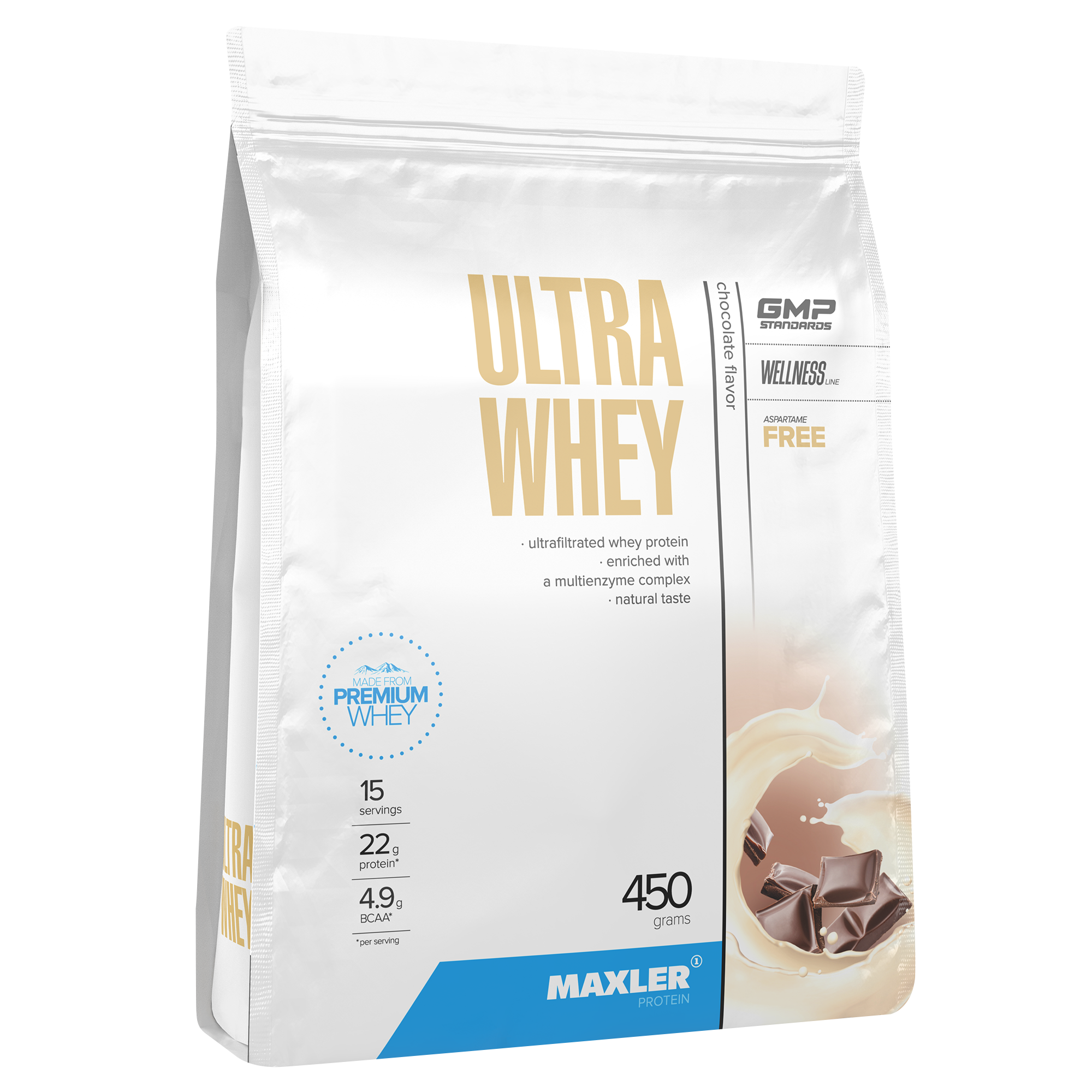 Протеин сывороточный Maxler Ultra Whey, 450 гр - шоколад