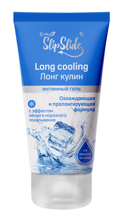 Гель-смазка интим СлипСлайд охлажд/пролонгир формула (Long cooling), 50 мл