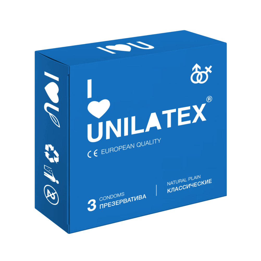 Презервативы Unilatex Natural Plain, 3 шт