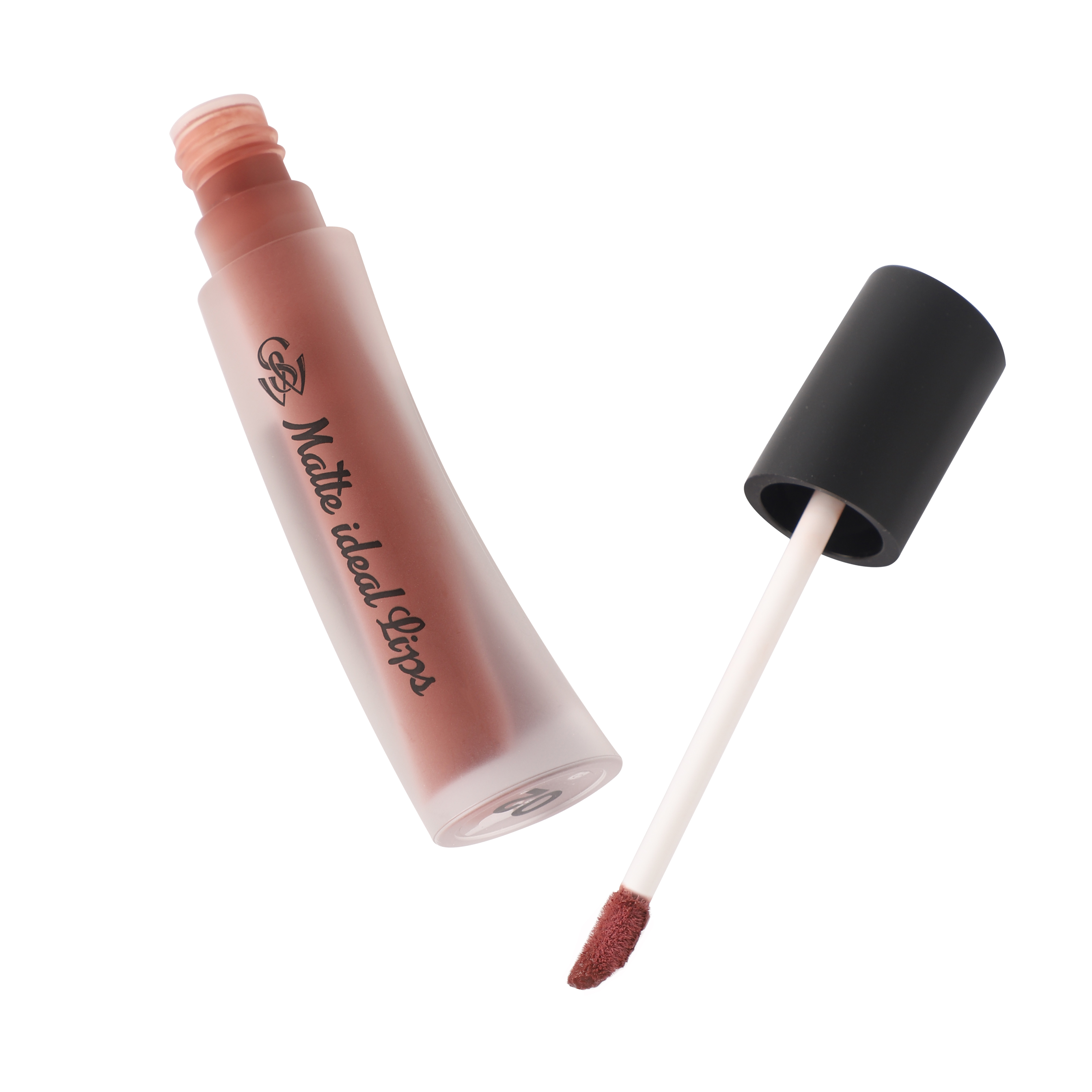 Матовая жидкая помада Matte ideal Lips SHINEWELL, тон 02 (натуральный бежево - розовый), 4 г.